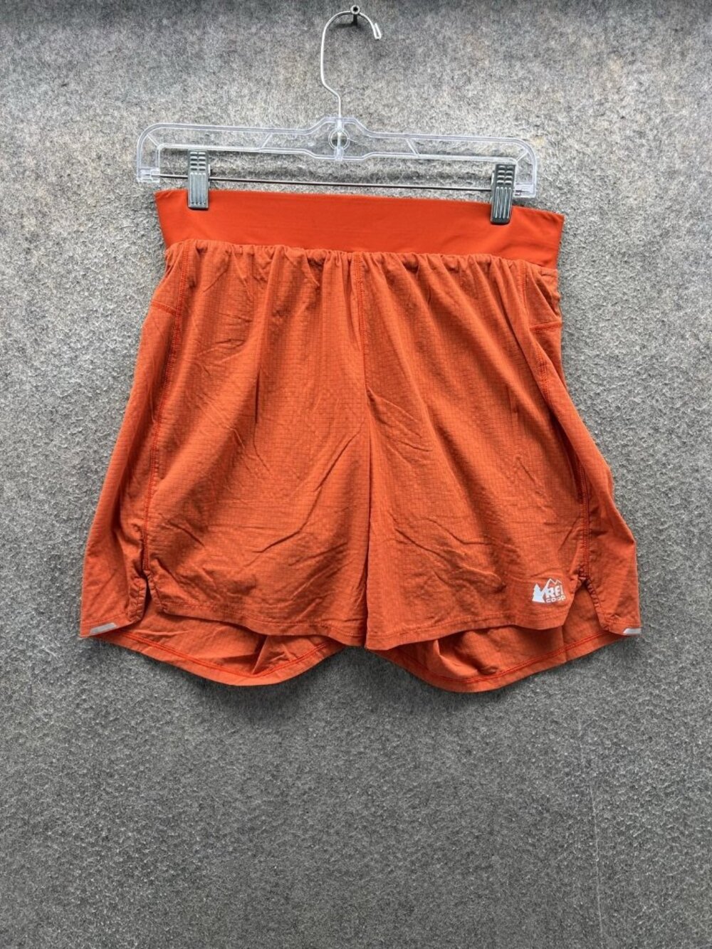 REI Co-op Shorts Womens Small Orange 3 In Running Athletic Lined Lightweight